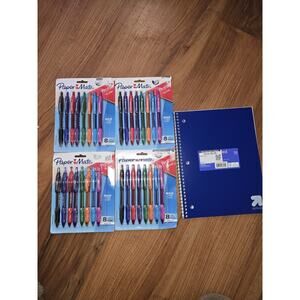 Lot of (4) Paper Mate: Profile Retractable Ballpoint Pens, Bold, 8 Ct